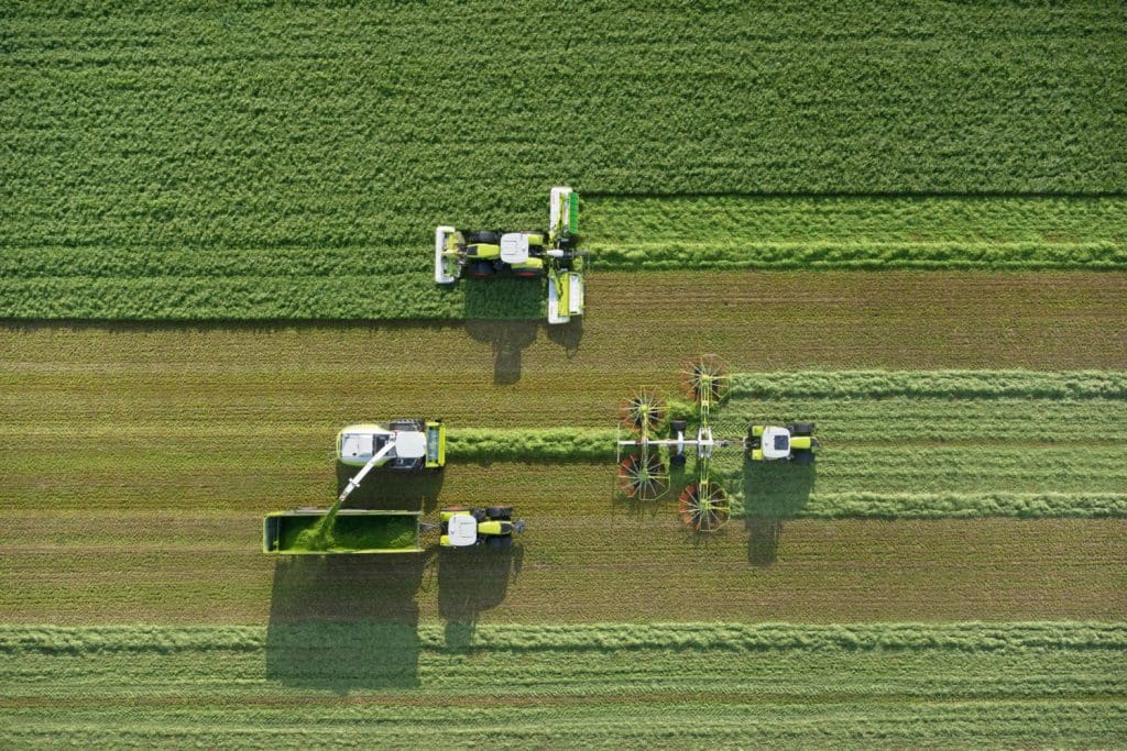 claas greenline machines in action